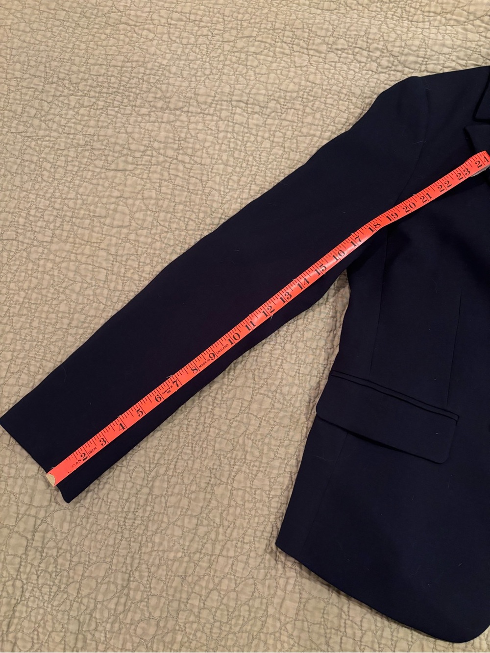 Loft Navy Double Breasted Suit Jacket w Gold Buttons 10 - Picture 9 of 14